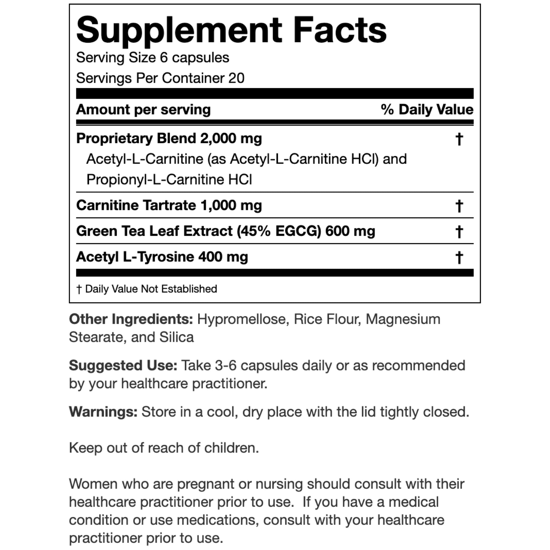 poliquin acetyl l carnitine NutraKey Health Acetyl L-Carnitine main image 0
